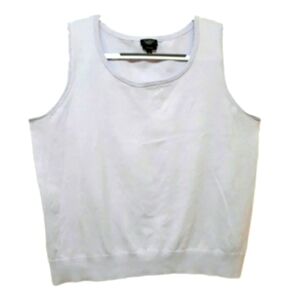 Talbots plus cotton knit sleeveless purple Top size 1X